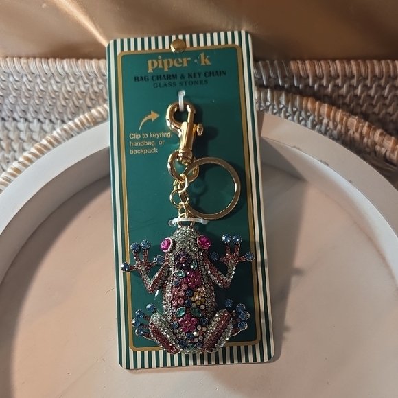 Piper K Accessories - Piper + K Multicolor Frog Keychain